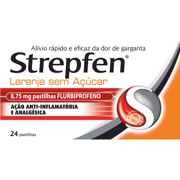Picture of Strepfen Laranja sem açúcar, 8,75 mg x 16 pst
