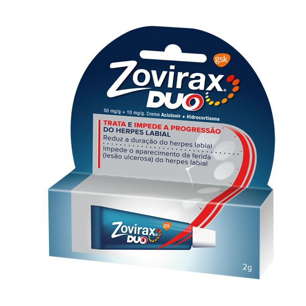 Imagem de Zovirax Duo, 50/10 mg/g-2g x 1 creme bisnaga