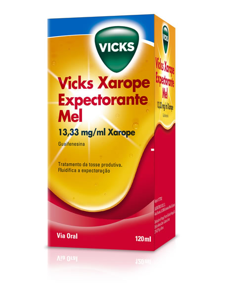 Picture of Vicks Xarope Expectorante Mel (120mL), 13,33 mg/mL x 1 xar mL