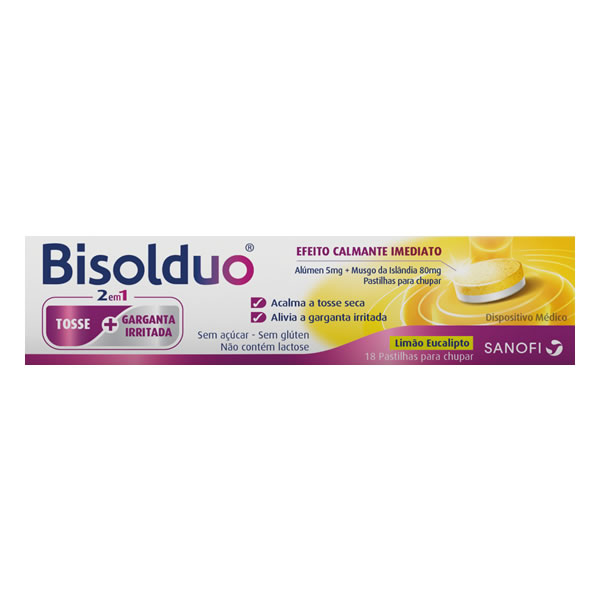 Picture of Bisolduo Pastilha 2em1 Limao Eucalipto X18