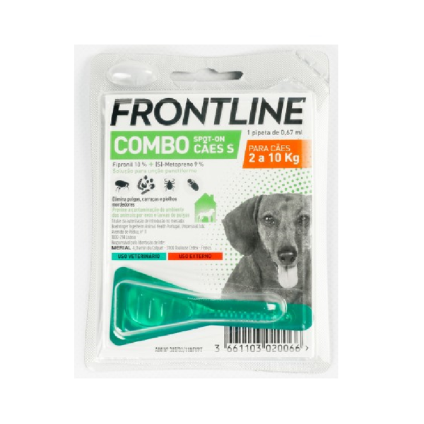 Picture of Frontline Combo Sol Cao 2-10kg 0,67mlx1 sol unção punctif VET