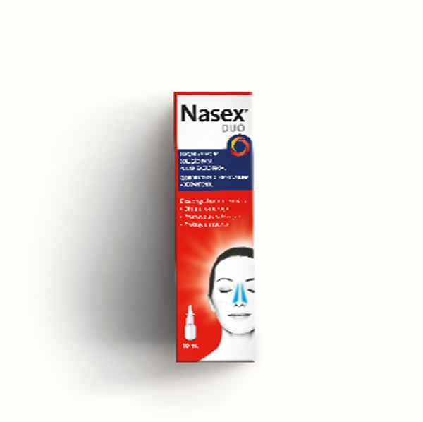 Picture of Nasex Duo , 1 mg/ml + 50 mg/ml Frasco 10 ml Sol pulv nasal