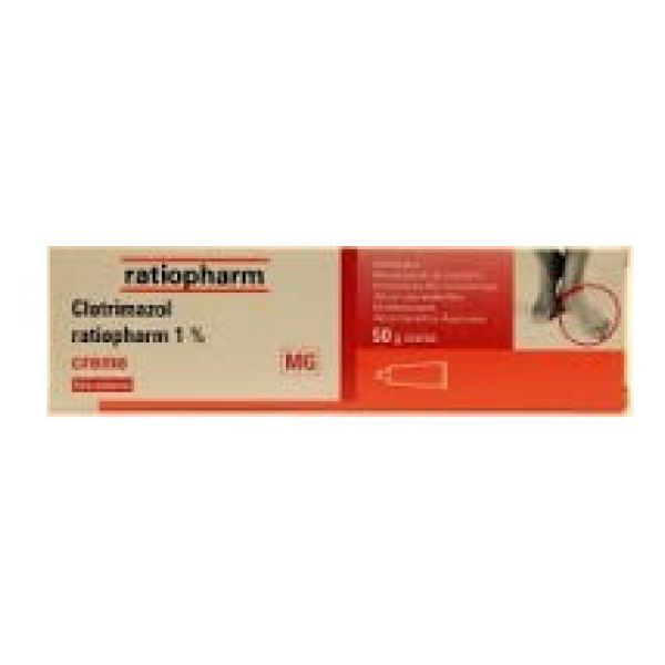 Imagem de Clotrimazol Ratiopharm 1% MG, 10 mg/g-50 g x 1 creme bisnaga