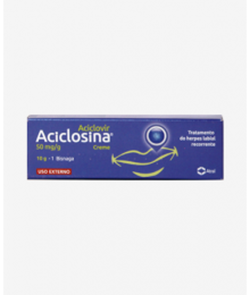Imagem de Aciclosina, 50 mg/g-10 g x 1 creme bisnaga