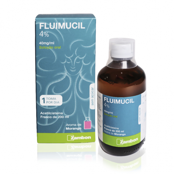 Picture of Fluimucil 4%, 40 mg/mL-200 mL x 1 sol oral mL