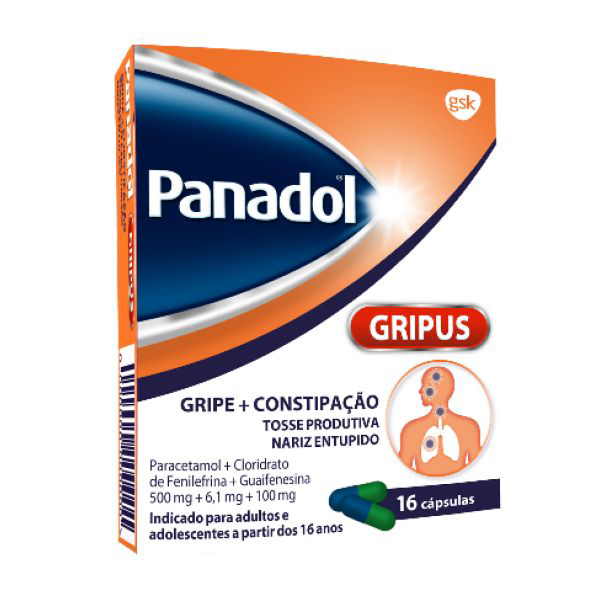 Picture of Panadol Gripus, 500/6,1/100 mg x 16 cáps