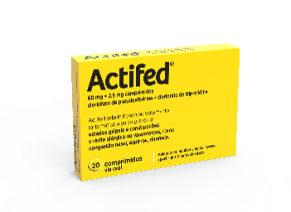 Imagem de Actifed, 60/2,5 mg x 20 comp