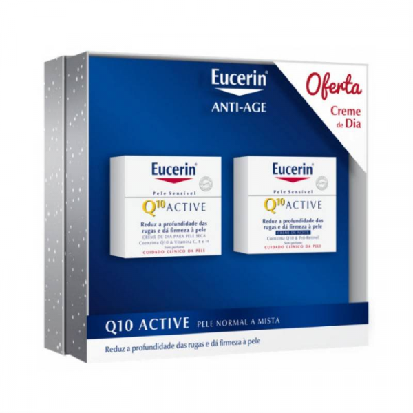 Imagem de Eucerin Q10 Active Creme Noite 50 ml com Oferta de Creme Dia 50 ml Pele Normal Mista