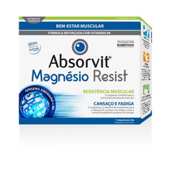 Imagem de Absorvit Magnesio Resist Sol Amp 10ml X10
