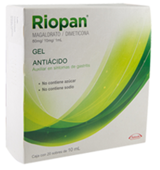 Picture of Riopan, 800 mg/10 mL x 20 gel oral saq