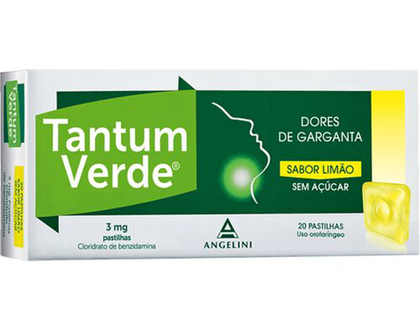 Picture of Tantum Verde Limão Sem Açucar, 3 mg x 20 pst